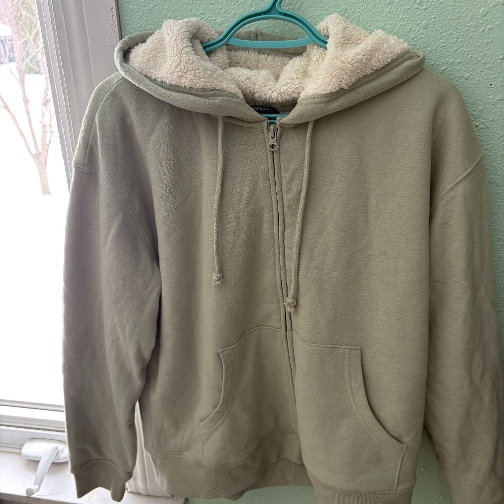 Green hoodie